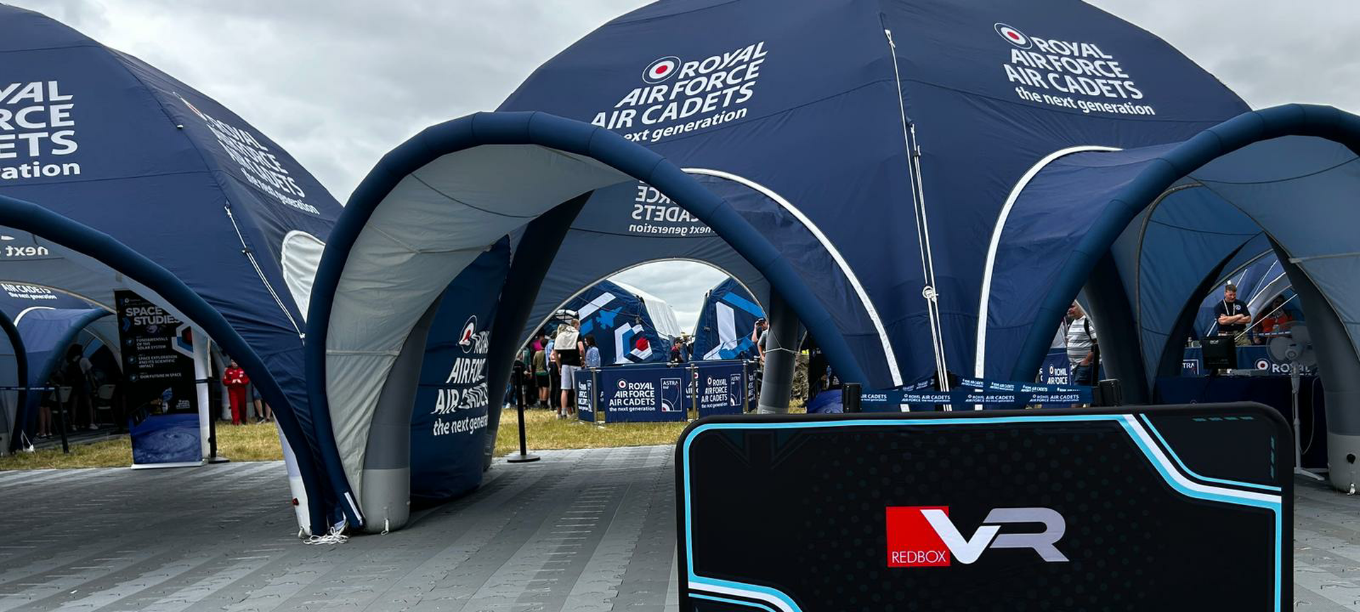 RAF Cadet Inflatable Event Tents - Project with over 80 tents supplied