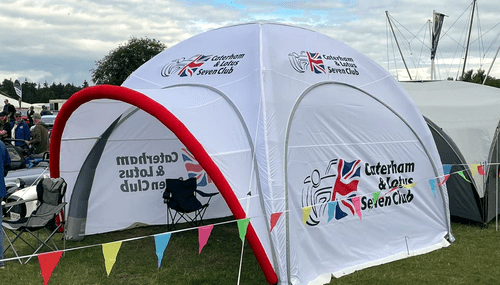 Lotus & Caterham Seven Club choose the Square Inflatable Event Tent