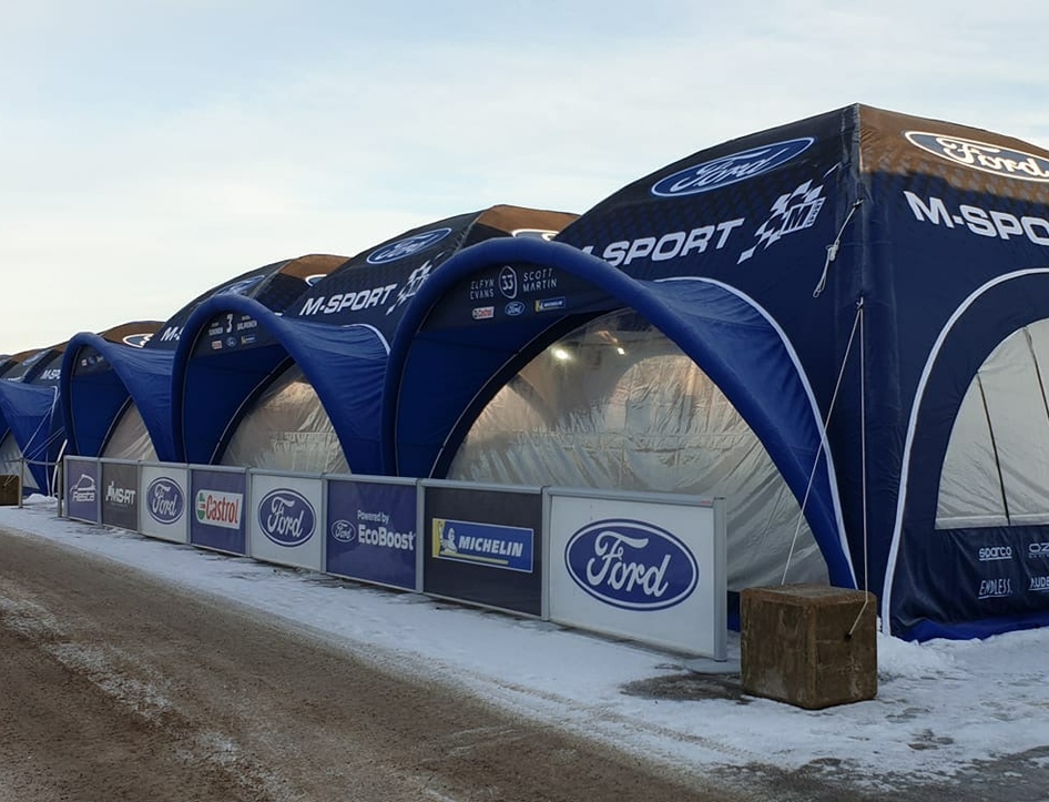 Rally Tents supplied to M-Sport