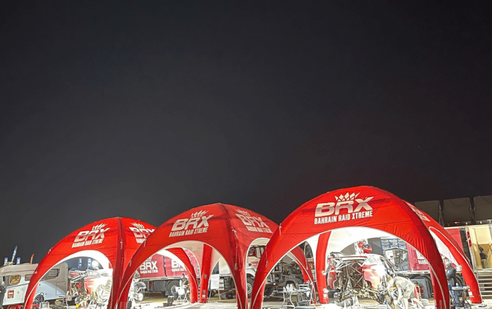 4 x 50m2 Service Tents for the Dakar Rally