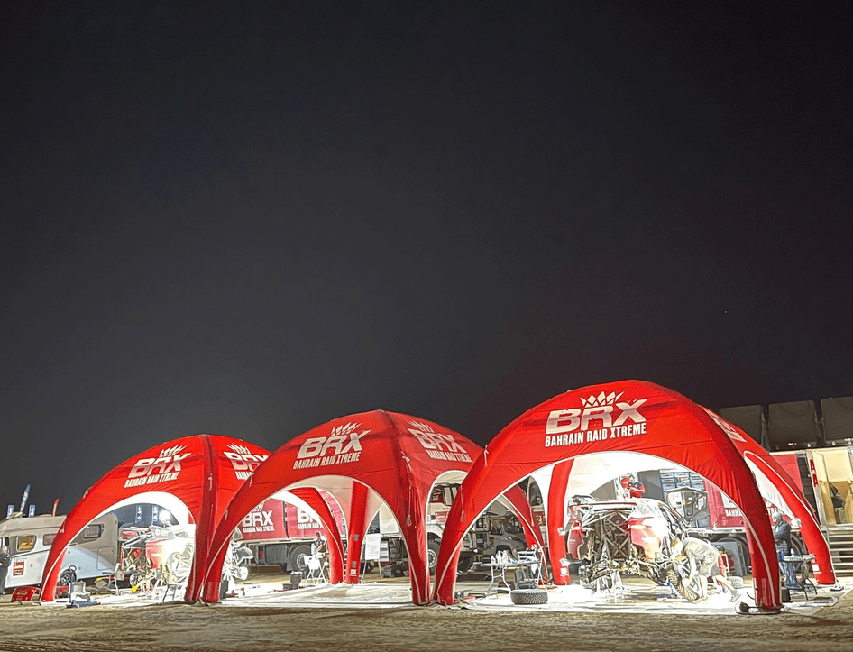 4 x 50m2 Service Tents for the Dakar Rally