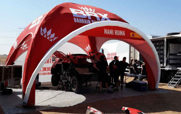 Motorsports Service Tent for the Dakar Rally, as supplied to Prodrive
