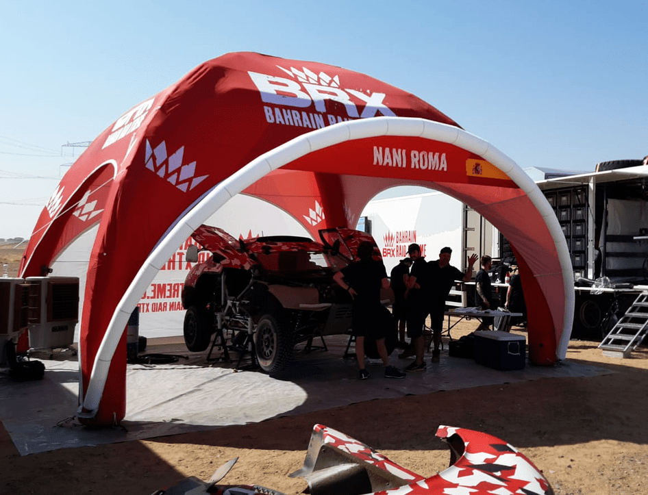 Motorsports Service Tent for the Dakar Rally, as supplied to Prodrive