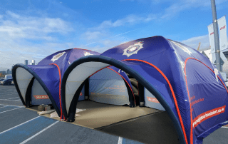 Northampton Police Tents supplied by Inflatable Structures Ltd.