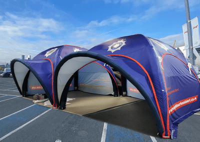 Police Tent - Axion Square Inflatable Tent for Northamptonshire Police