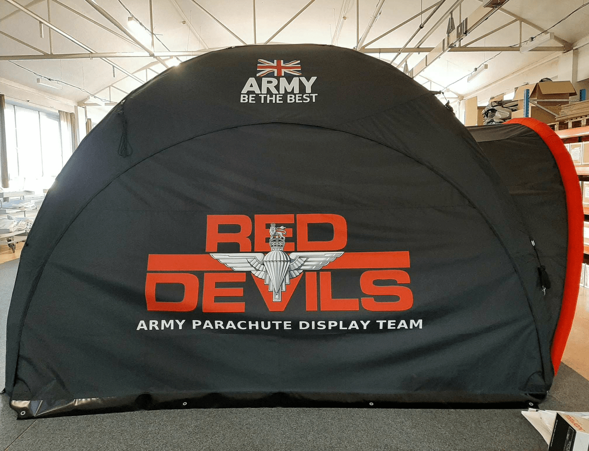 British Army Red Devils Parachute Display Team - Event Tent