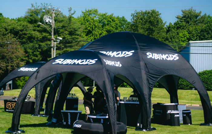 Performance Car Tuning Specialists use Axion Inflatable Event Tents