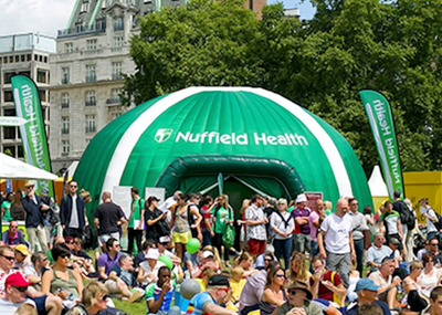 Inflatable Dome for Nuffield Health